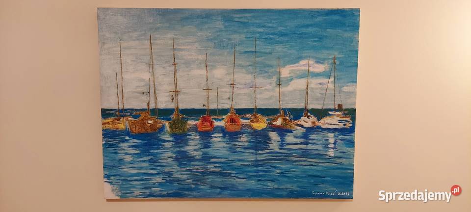 Obraz Port Jastarnia 2014 Sygnatura wym 6080