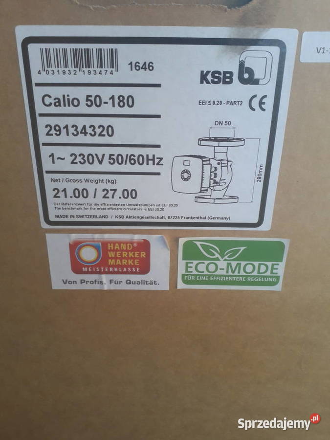 Pompa obiegowa KSB CALIO 50180 Grundfos Magna Nysa sprzedam