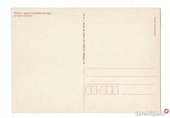 PIENINY SPŁYW PRZEŁOMEM DUNAJCA POCZTÓWKA Pocztówki i karty telefoniczne Krynki