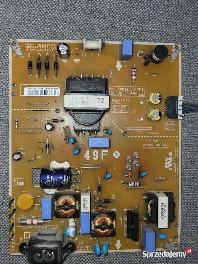 LG 49LJ94V zasilacz telewizora Gliwice sprzedam