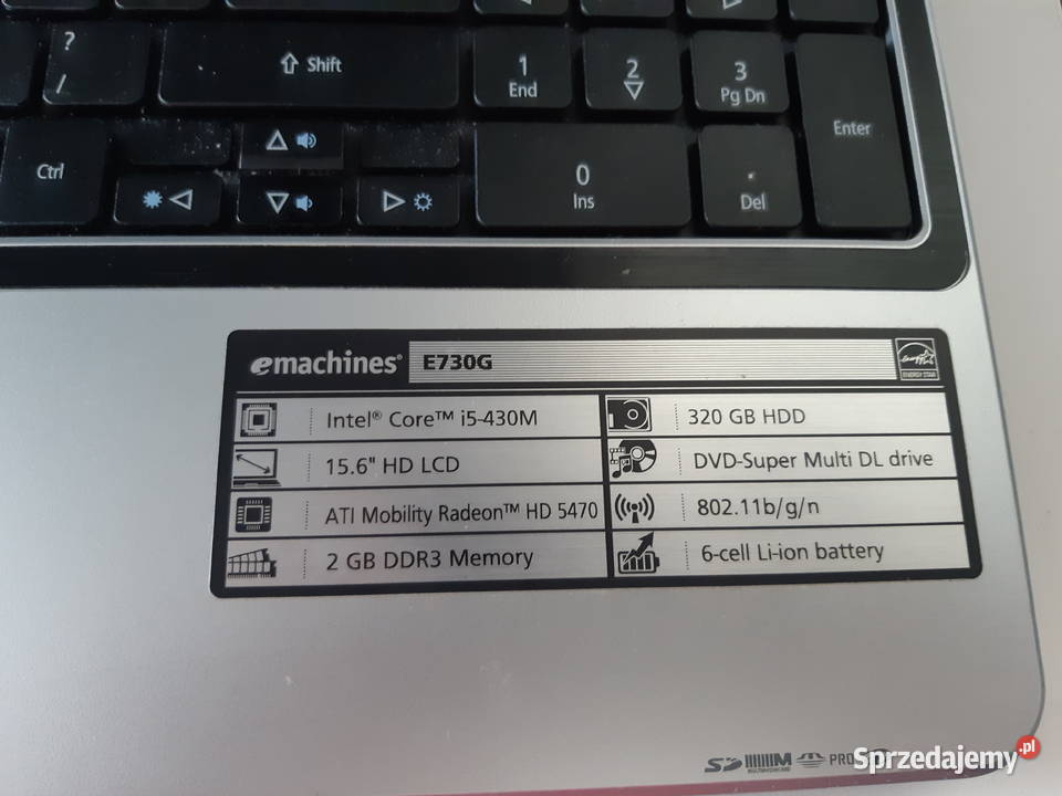 Sprzedam laptop acer emachines E730G Kraków