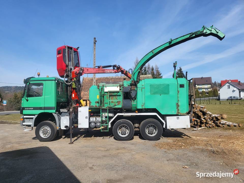 MercedesBenz Actros 3340 z Rębakiem Jenz Hem 560 Jordanów