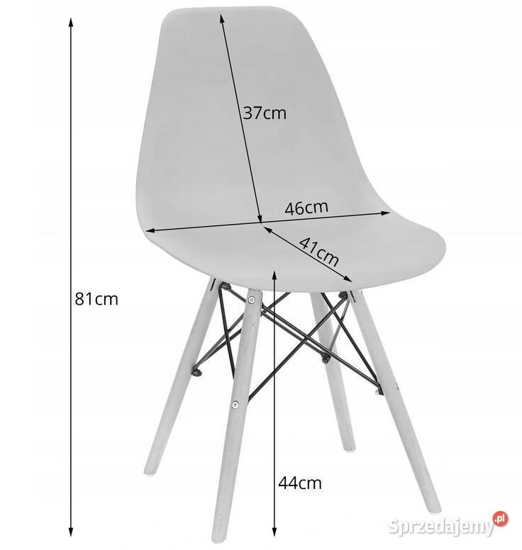 Zestaw STÓŁ 80 4 Krzesła Nowoczesny Skandynawski Choroszcz sprzedam