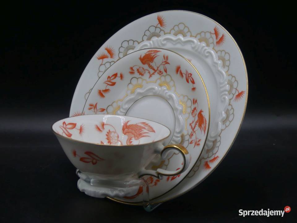 Komplet śniadaniowy Sorau Żary piękne reliefy