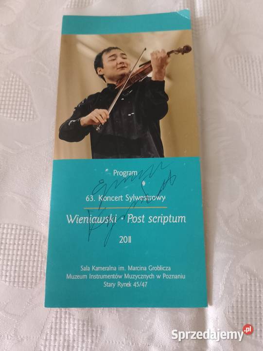 Program z AUTOGRAFEM Jerżan Kulibajew skrzypek z Poznań