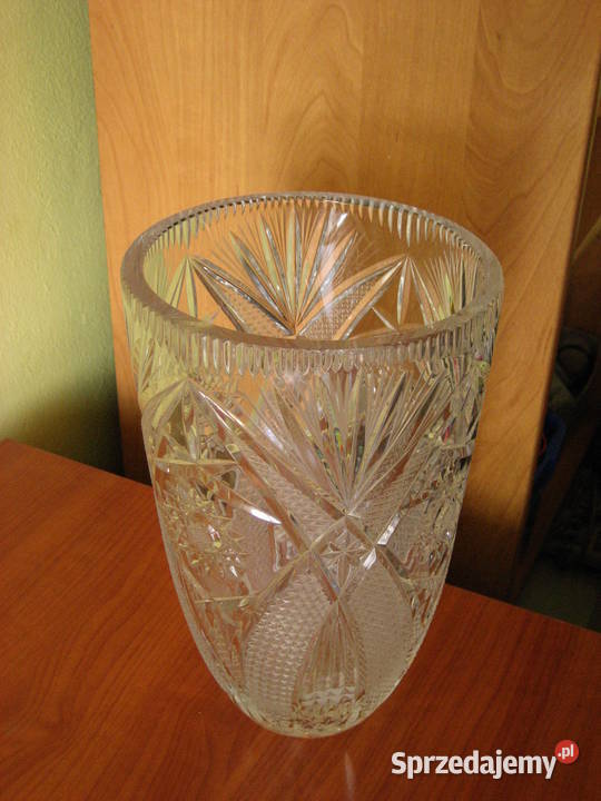 Kryształowy wazon Kryształ PRL Elegancki Kielce