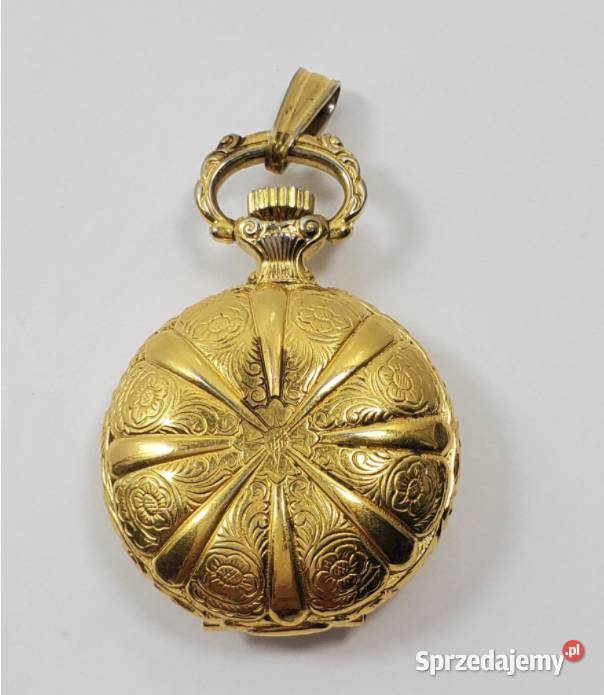 Luksusowa Złota ZawieszkaWisiorek z Szwajcarską Poraj