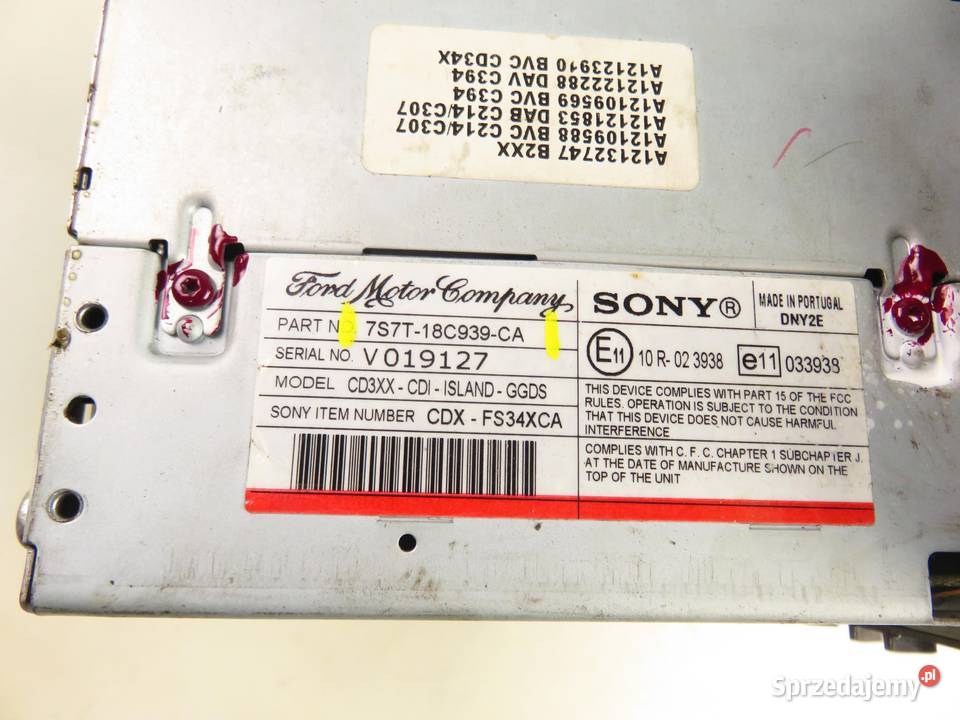 RADIO FORD MONDEO IV 7S7T18C939CA