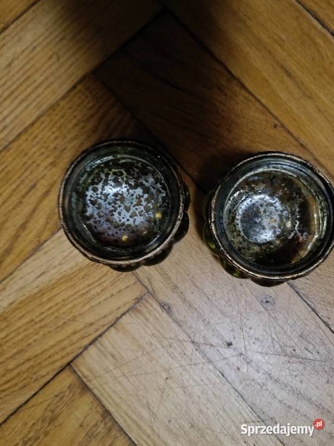 Świeczniki na małą świeczkę 2 sztuki Dekoracje i ozdoby sprzedam