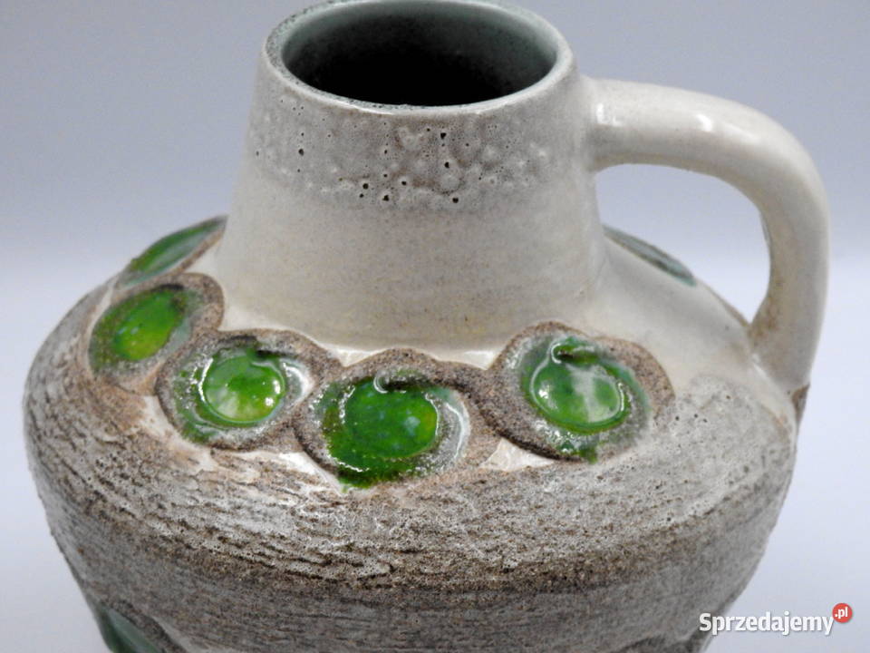 Kolekcjonerski wazon niemiecki lava sygnowany Inowrocław