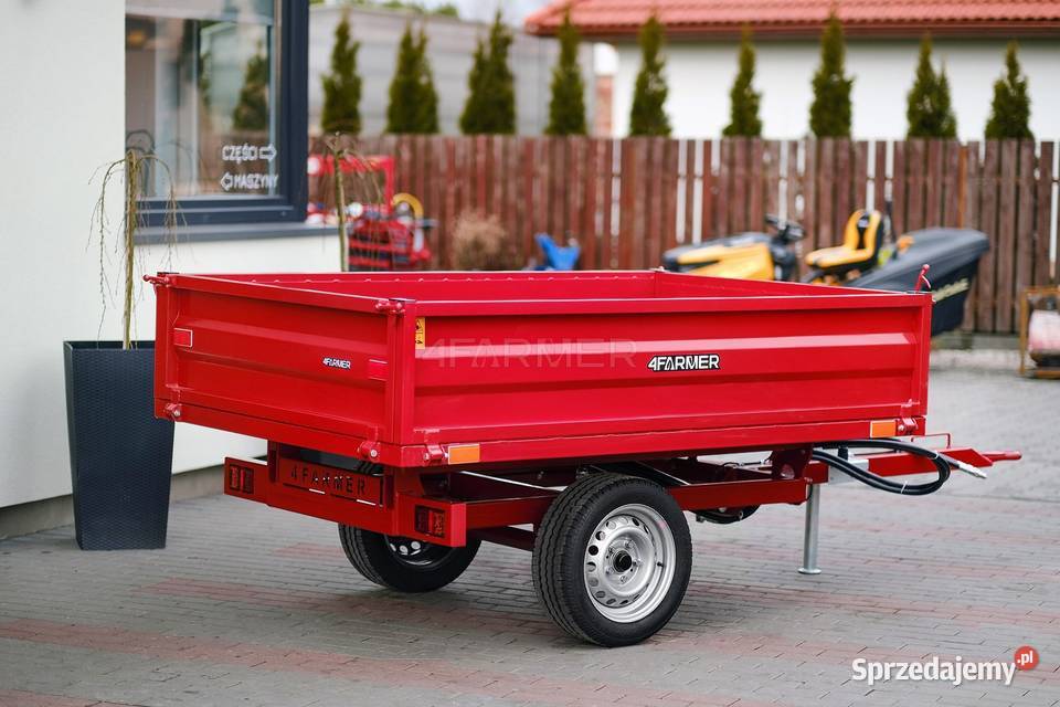 Przyczepa rolnicza jednoosiowa 15T z kiprem Przyczepy rolnicze Tajęcina