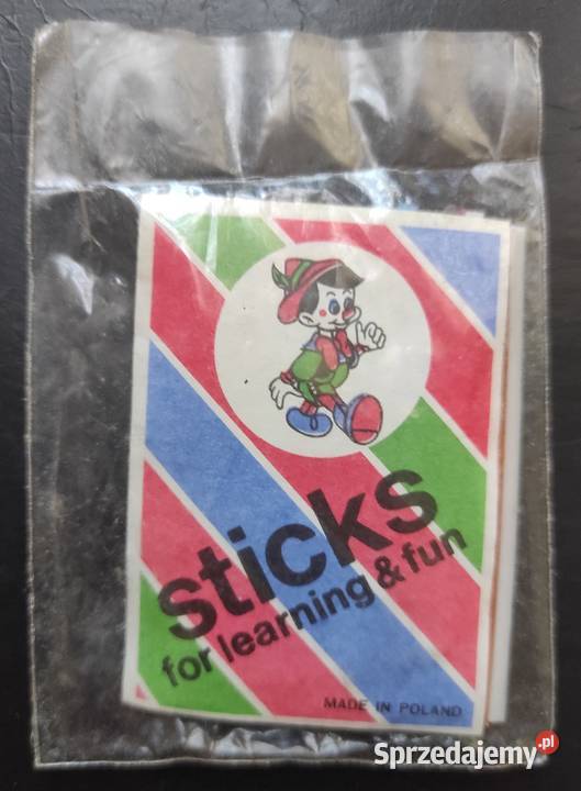 Stare patyczki do nauki liczenia vintage old mazowieckie Warszawa