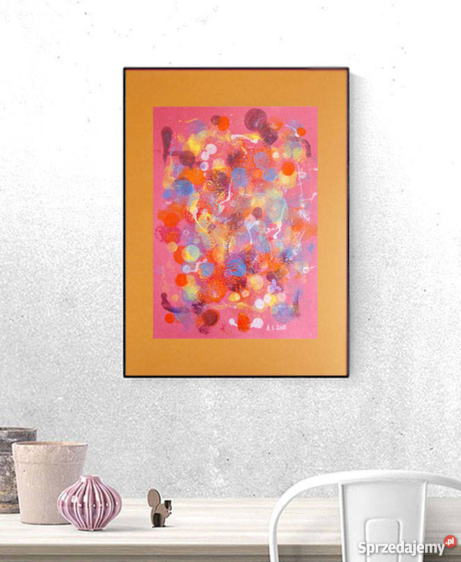 lofty design ciepłe kolory abstrakcja grafika do Warszawa