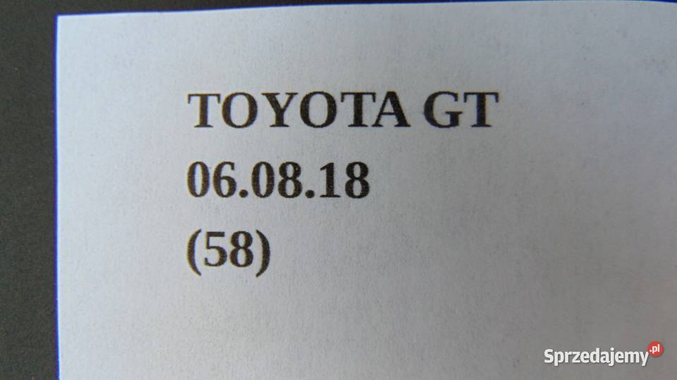 PLASTIKI WNĘTRZA OSŁONA TOYOTA GT86 osobowe Wyposażenie wnętrza sprzedam