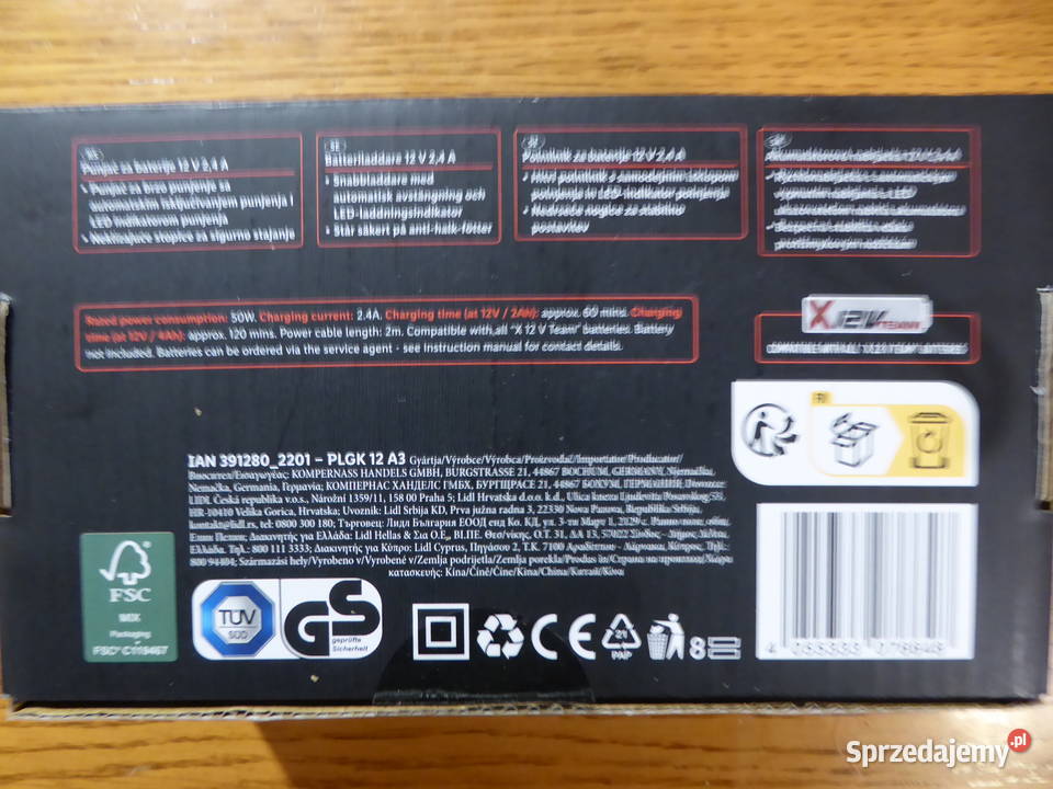 Nieużywana ładowarka 12V24A50W PARKSIDE PLGK 12 Olsztyn