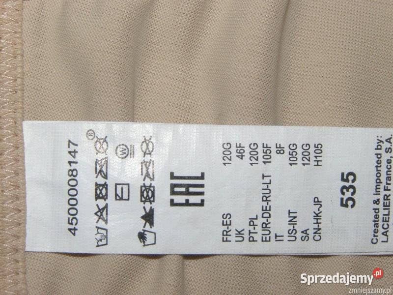 Biustonosz Stanik 46F 105F LACELIER France 60 Siedlce sprzedam