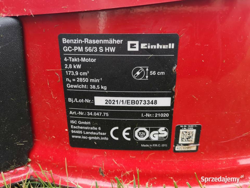 Kosiarka spalinowa Einhell GCPM 563 S 2021r Radomsko