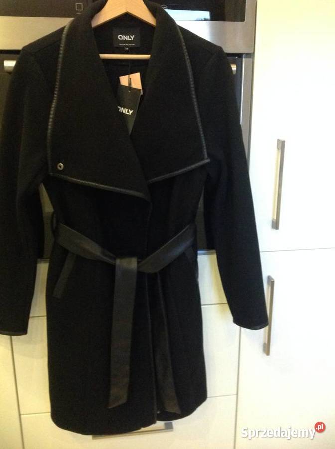 Plaszcz Czarny Damski ONLY M NOWY Nowa Sól sprzedam