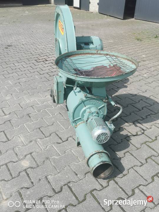 Dmuchawa do zboża Tornado 75 kW z podajnikiem nieuszkodzony Huta-Dąbrowa sprzedam