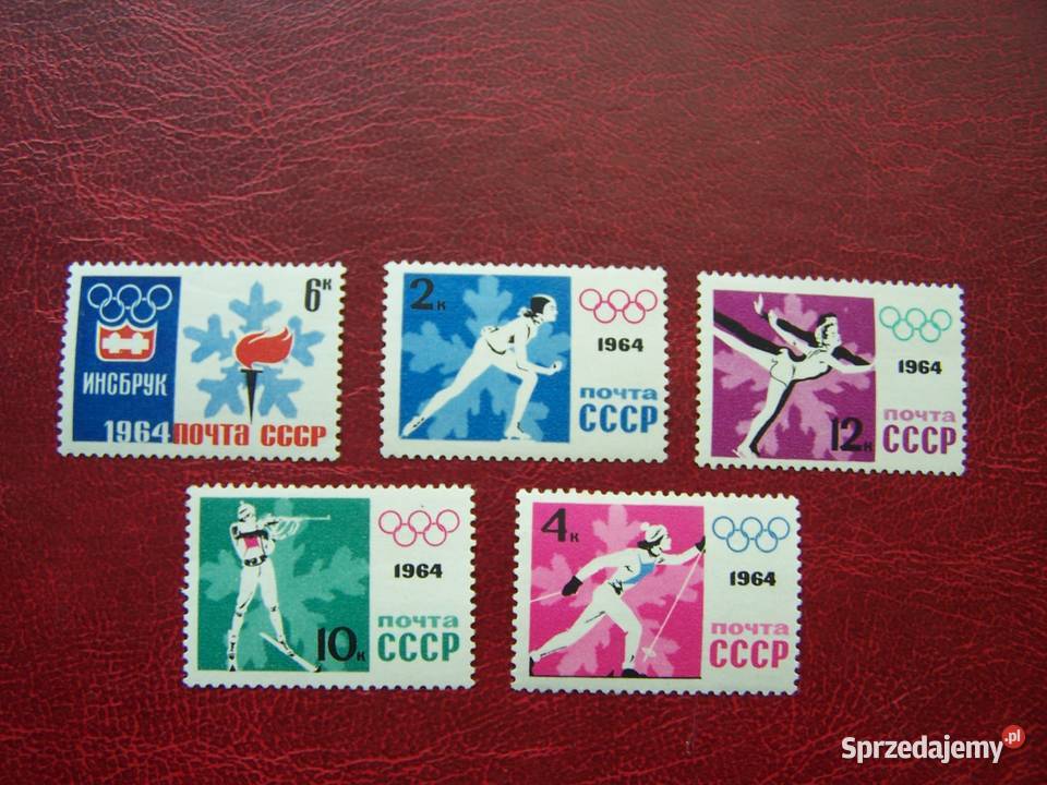 ZSRR 1964 MNH Mi 286670 Sport Olimpiada Insbruck Tychy sprzedam