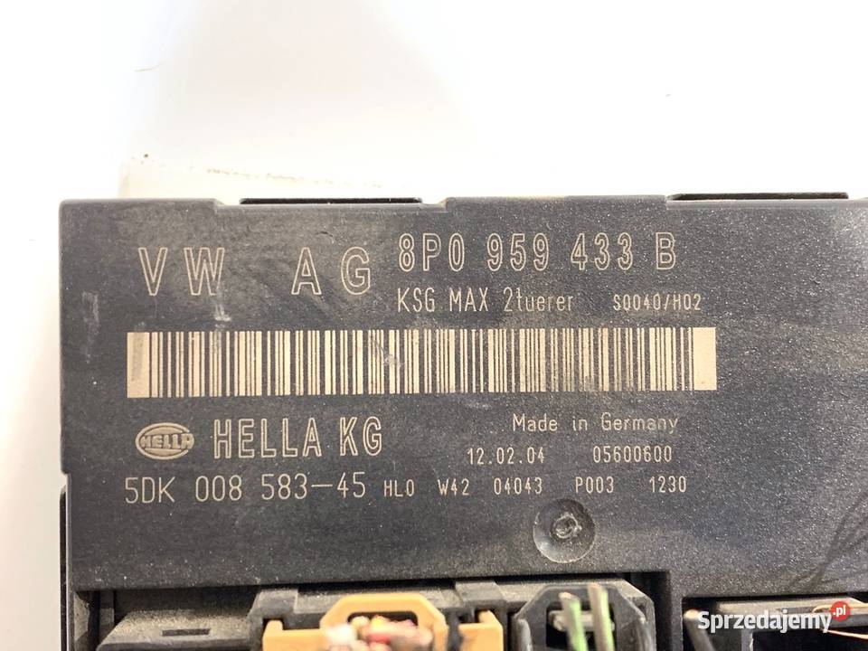 MODUŁ KOMFORTU AUDI A3 8P 8P0959433B Hatchback osobowe podkarpackie