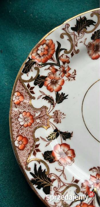 Spodek złotem malowany EnglandXIX wiek pomorskie Gdańsk