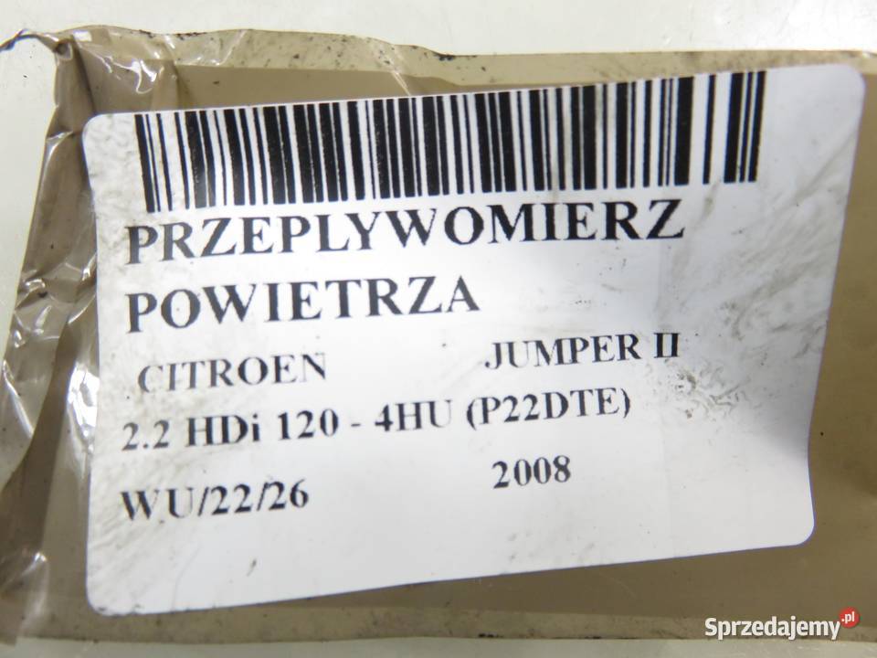 PRZEPŁYWOMIERZ CITROEN JUMPER II 22 HDi