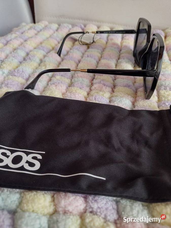 ASOS Czarne okulary przeciwsłoneczne MUCHYw