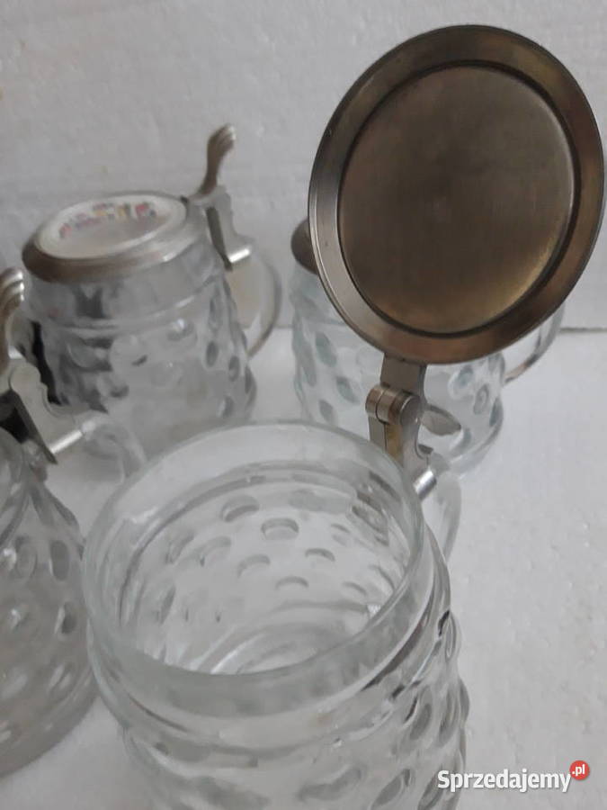 kufle szklane BMF kolekcjonerskie 4 sztuki mazowieckie