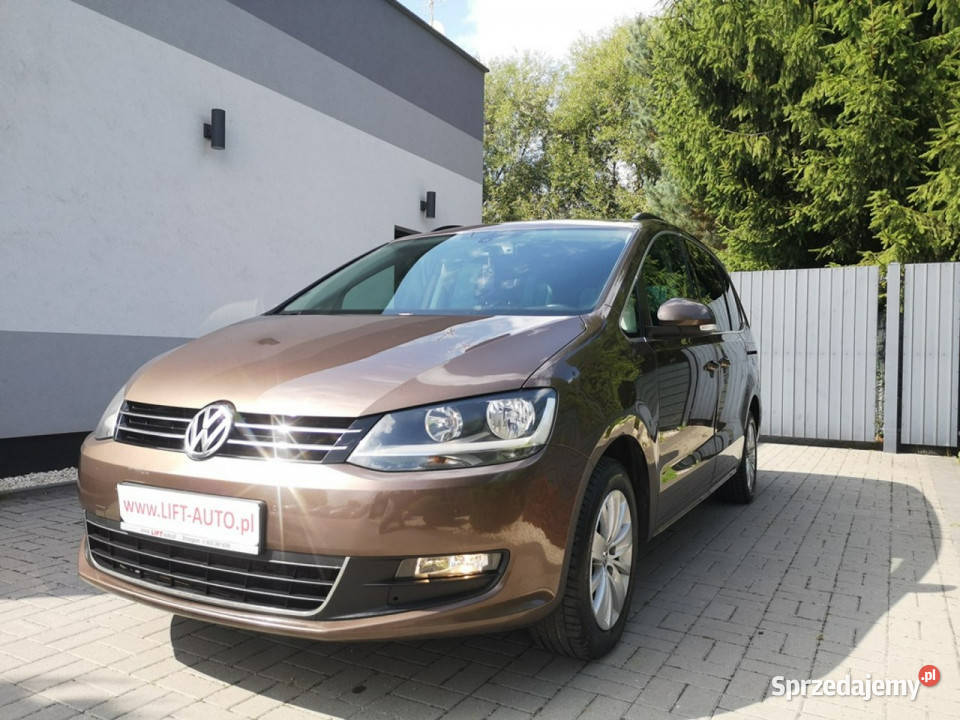 Volkswagen Sharan 20TDI 140 Klimatronic Tempomat brązowy Strzegom