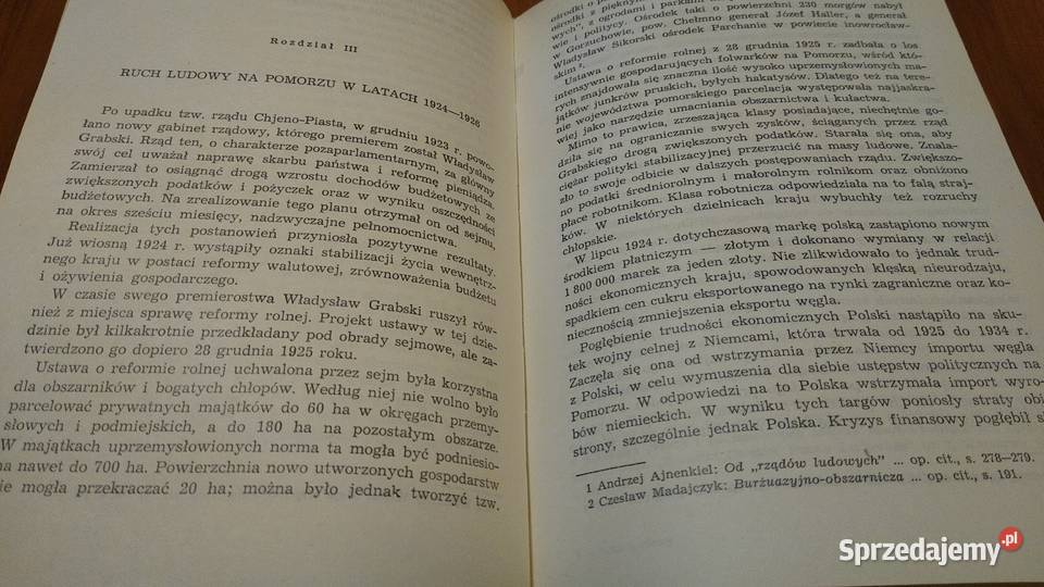 Ruch ludowy w województwie pomorskim 19201939 Książki naukowe i popularnonaukowe Gdańsk