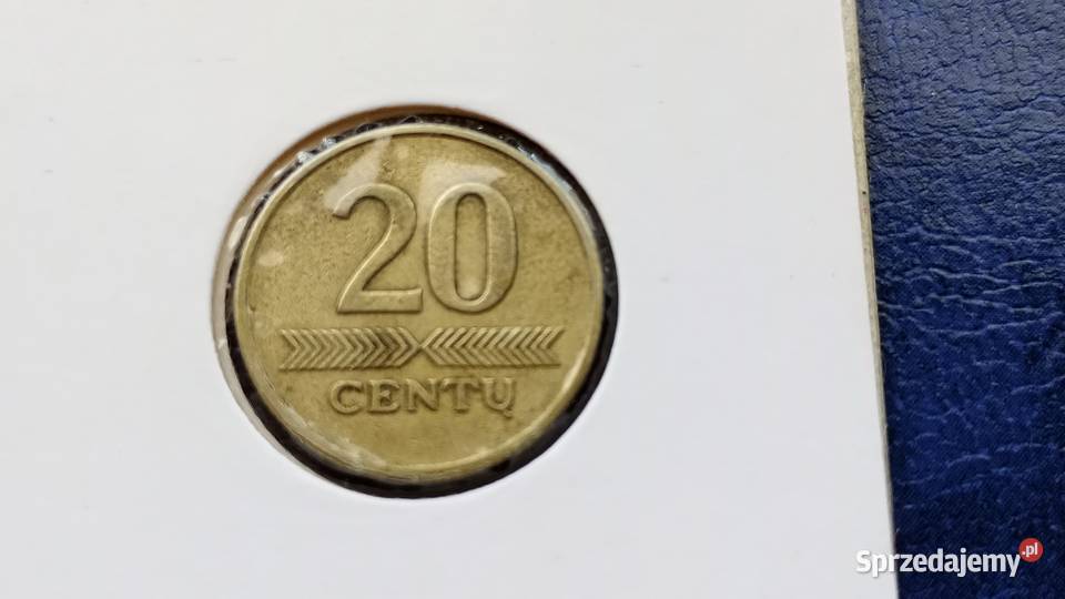 Stare monety 20 cent 1997 Litwa podkarpackie