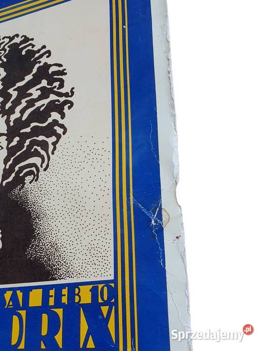 Stary plakat koncertowy Jimi Hendrix John Van Cieszyn