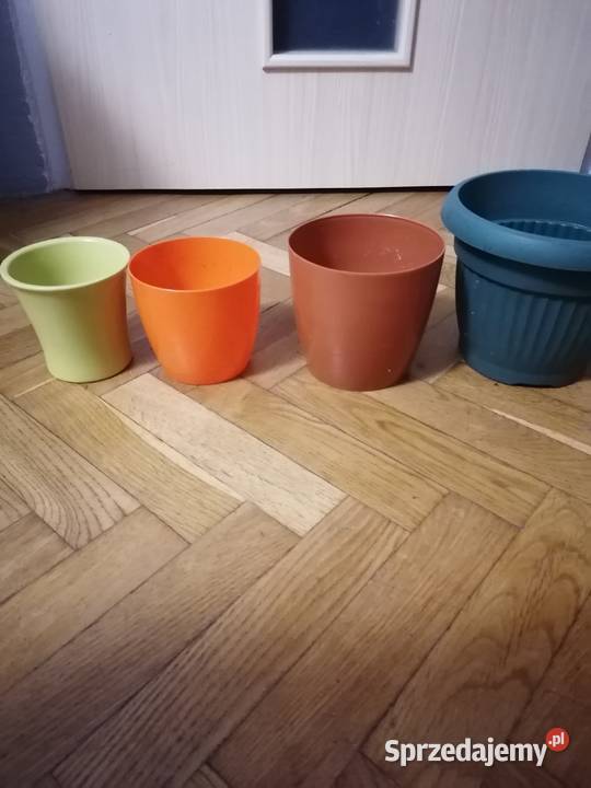 Doniczki kolorowe różne Gdańsk