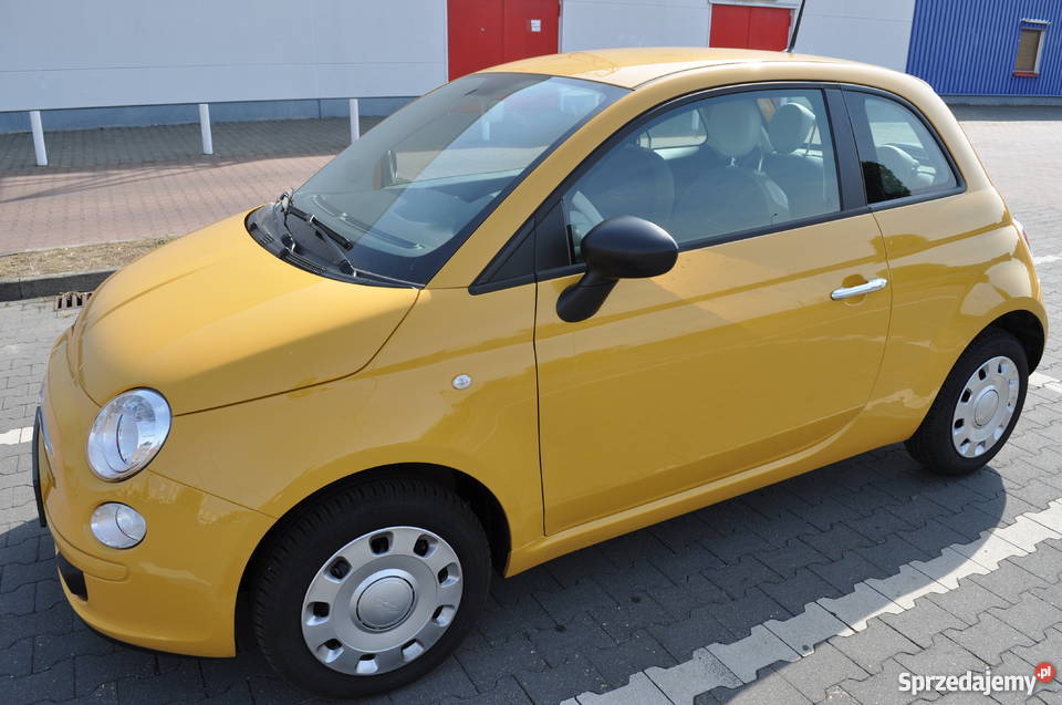Fiat 500 żółty POP 2015 , 1100km. klimatyzacja, Poznań