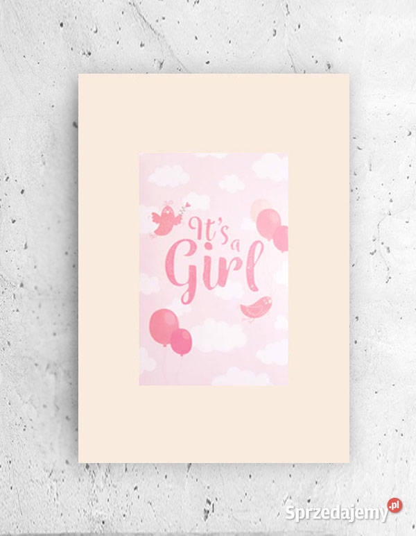 pastelowy plakat dziewczynki obrazek do pokoju Olsztyn sprzedam