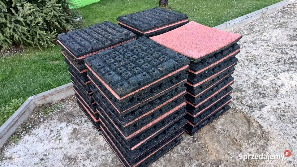 Płyty gumowe pod basen plac zabaw ogród grube