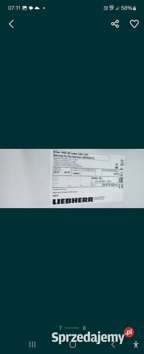 Lodówka Liebherr KGE 1455 2E Gliwice