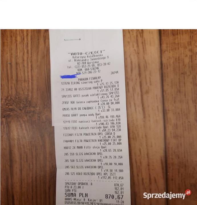 Sprzedam części Opel Corsa benzyna Corsa Warszawa