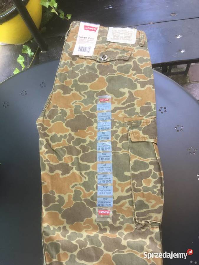 Levis spodnie bojówki moro