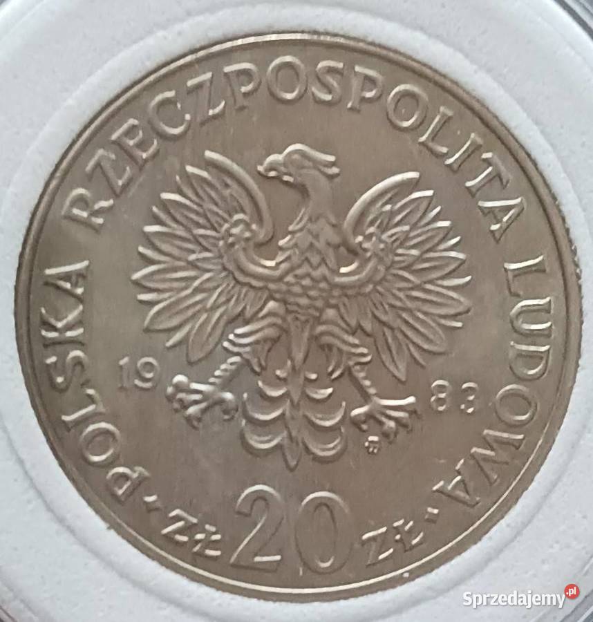 20 Marceli Nowotko 1983 r 1 mennicze najniższy wielkopolskie Konin