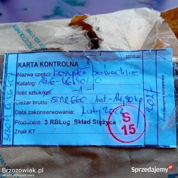 nowa podpora wału star 660 mtz przyczepa leśna Wesoła