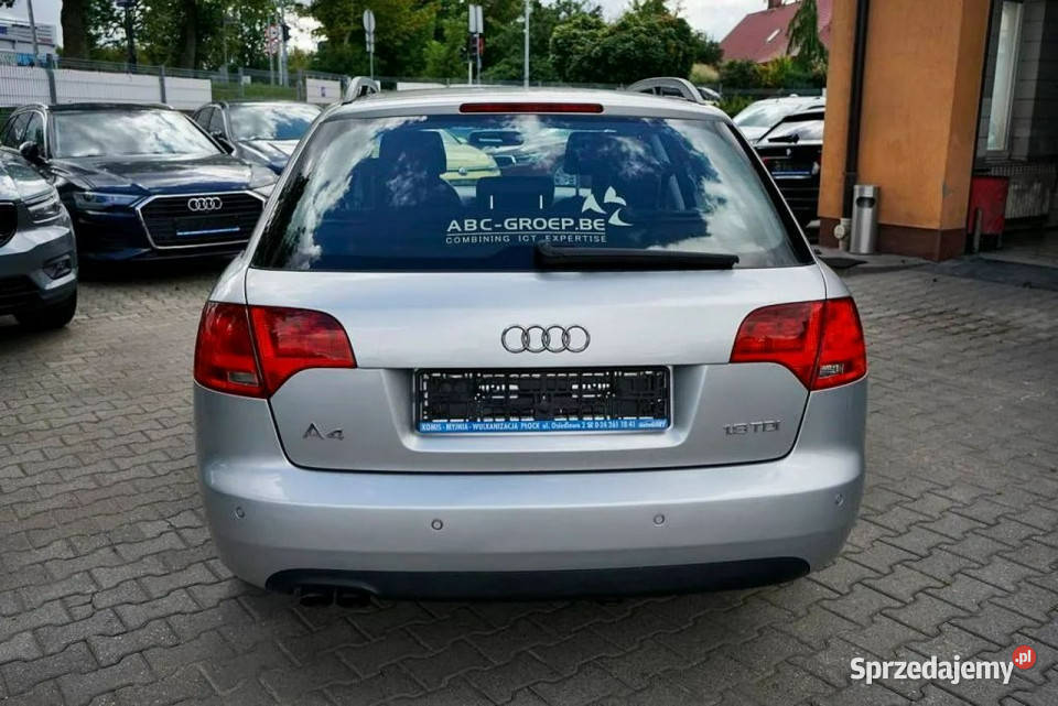 Audi A4 Avant 19TDI Klima alu 2007r KOMBI B8 A4 mazowieckie Płock