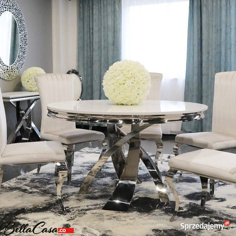 STÓŁ GLAMOUR LINCOLN OKRĄGŁY BLAT O STRUKT Warszawa