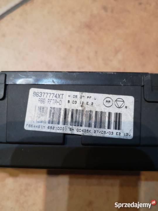 Panel klimatyzacji CITROEN C3 96377774XT Margonin sprzedam