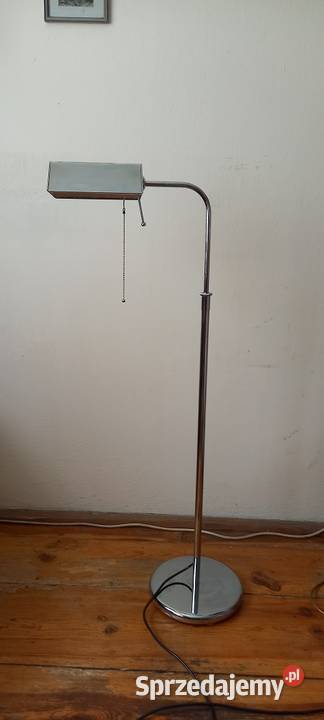 Lampa podłogowa z ruchomym ramieniem niklowany Antyki Skierniewice sprzedam