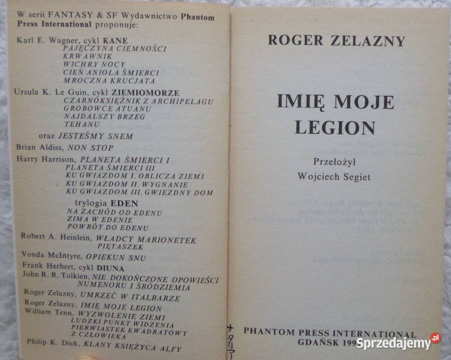 Imię moje Legion Roger Zelazny