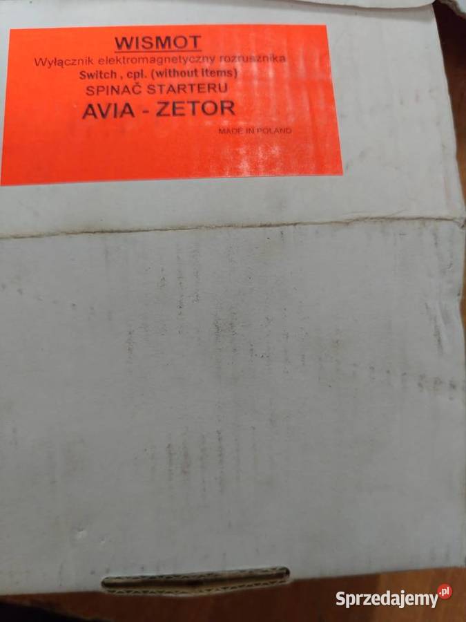 Włącznik elektryczny rozrusznika ZETOR lubelskie Stoczek Łukowski