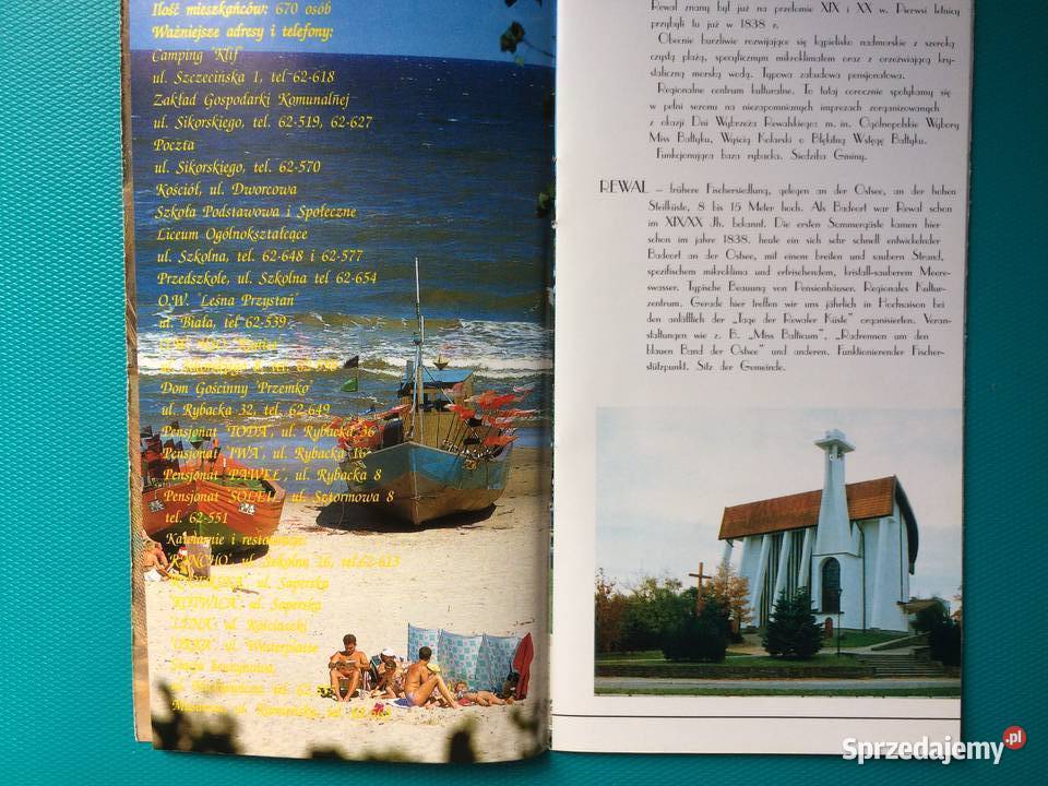 3461 Wybrzeże Rewalskie Przewodnik Gminie Rewal zachodniopomorskie Szczecin