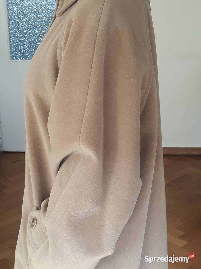 Elegancki płaszcz z czystej wełny Lana vergine Wiosenna/Jesienna mazowieckie Warszawa